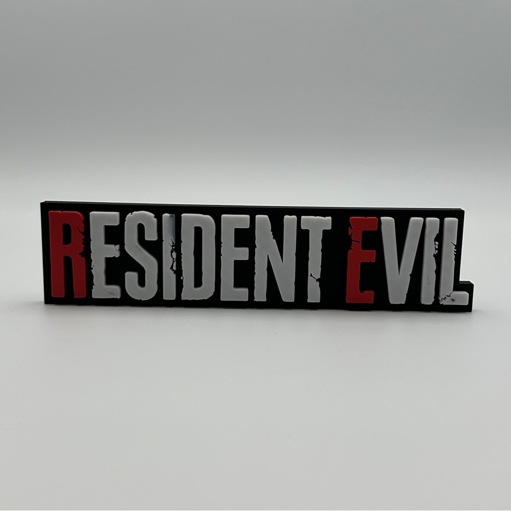 Resident Evil Black and Red Sign